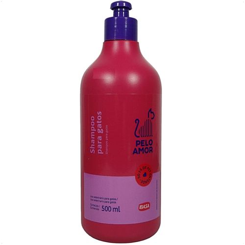 SHAMPOO PARA GATOS 500ML PELO AMOR IBASA